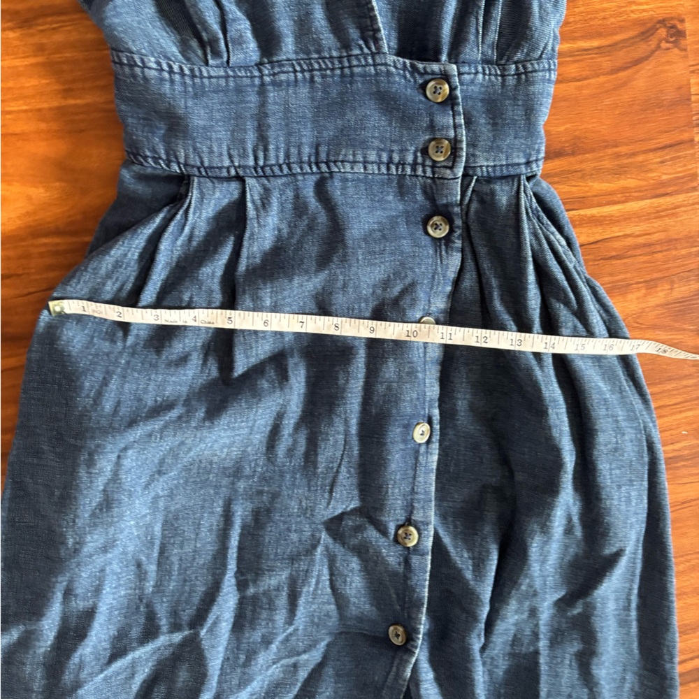 Maeve Denim V-neck wrap midi dress size 2 - Picture 9 of 10